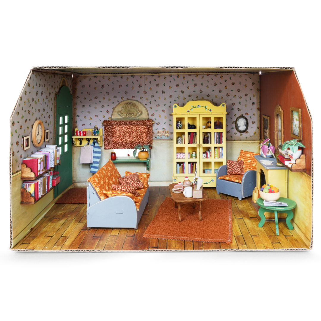 Karton miniatur Wohnzimmer