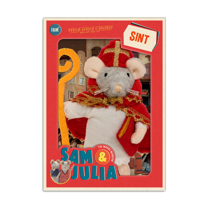 Kuscheltier Maus Sankt Nikolaus